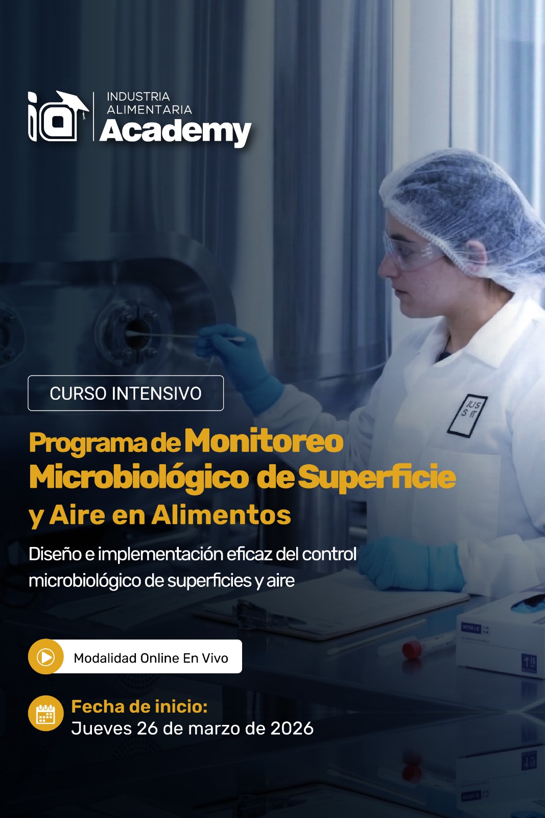 CURSO INTENSIVO: "Programa de Monitoreo Microbiológico de Superficie y Aire en Alimentos"